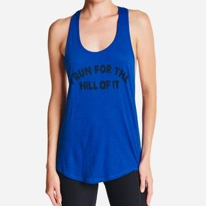 Z By Zella Chameleon Raceback Tank Top in blue